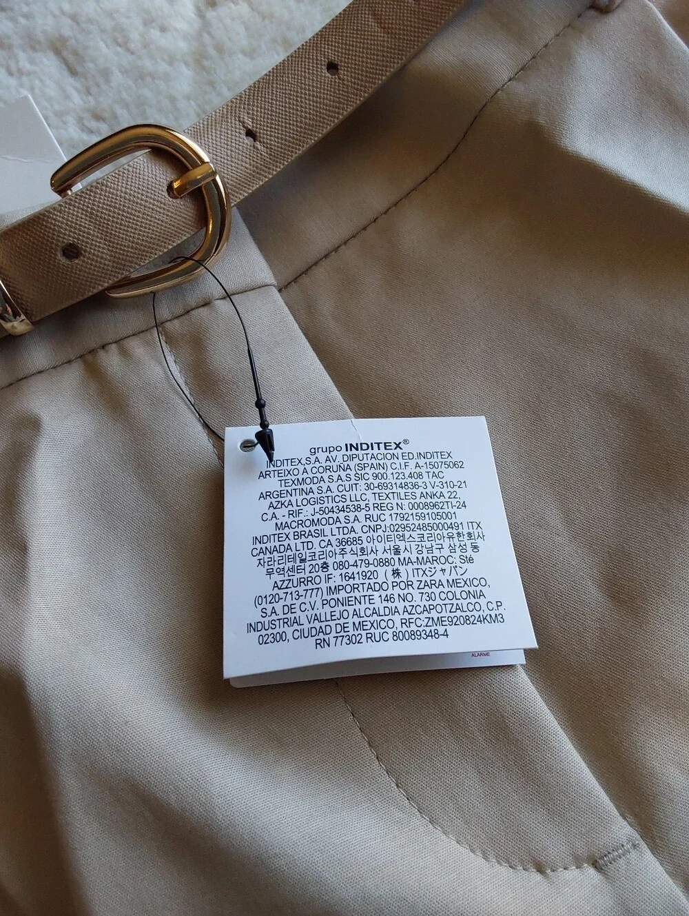 🌺 NWT Zara High-Waist Tailored Dress Shorts with Belt - Picture 3 of 9